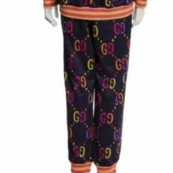 Gucci Jumbo Logo/ Monogram Sweatpants Large Unisex - Picture 6 of 12